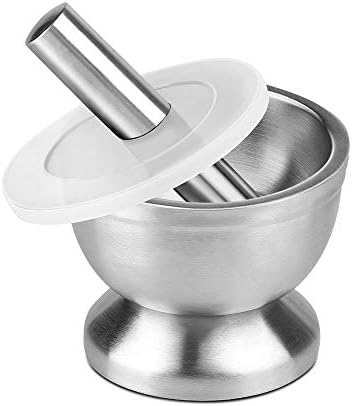 Mdurian Mörser und Stößel 18/8 Edelstahl Mörser Set Mahlen Sie ...