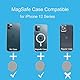 Klebrige magnetische Wandhalterung für iPhone Magsafe, Wandhalterung, Cradle für iPhone 16/15/14/13/12, Pro, Mini, Pro Max, 2er Pack, mit Kontrollstreifenklebern