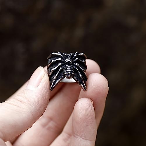 Image of Genuine Stainless Steel Ring for Men Fashion Punk Rock 3D Animal Rings