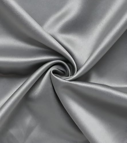 Image of Amazon brand - INKAST Men's Stylish Solid Satin Casual Shirt for Men Full Sleeves| Poly Satin Silk Shirt Silver