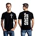 Christian Shirts for Men：Vintage Religious Cross Bible Verse T-Shirt Religious Jesus Faith Inspirational Graphic Tees