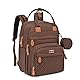 BabbleRoo Wickeltasche Rucksack – Große Kapazität, 17 Taschen, Wasserdicht – mit Wickelauflage, abnehmbarem Schnullerhalter, Kinderwagengurten – Reiserucksack für Mama & Papa