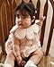 Twoflower Toddler Baby Girl one piece rompers Of Cotton，1st birthday girl outfit with collar pink Sleeveless jumpsuits in summer (Light Pink, 12 months)