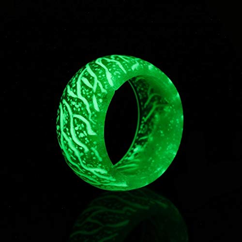SXFSE Rings for Women, Fashion Trend Summer Night Creative Design Fluorescent Ring Jewelry Gift