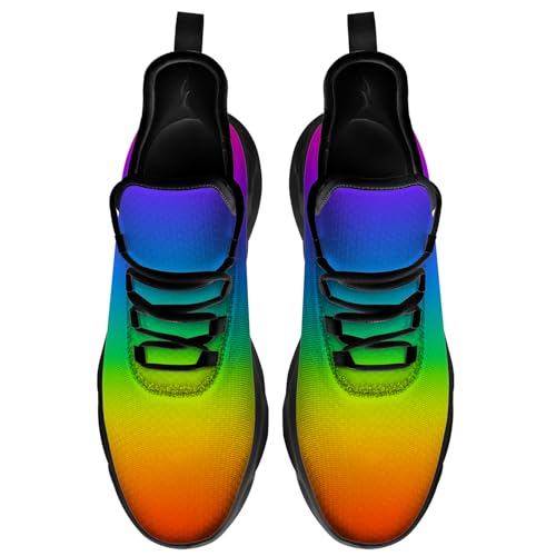 Rainbow Shoes Mens Womens LGBT Sneakers Running Tennis Shoes Gifts for Men Women3
