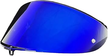 K6 Face Shield Replacement,UV Protective Scratch-resistant helmet Visor compatible with AGV k6/k6S Helmet Revo Deep Blue-day use only