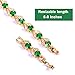 U7 Green Tennis Bracelet 18K Gold Plated Link Chain Emerald Cubic Zirconia Stone Crystal Bracelets for Women