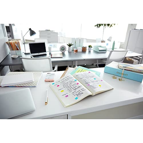 Post-it, 3M, Marcador de Página Adesivo, Flags Azul, 25,4mm x 43,2mm, 100 folhas