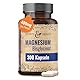 Magnesium Bisglycinat hochdosiert Kapseln – 300 Magnesium Glycinat Hochdosiert Kapseln – Bisglycinat 400mg pro Tagesdosierung – Vegan MagnesiumBisglycinat – MagnesiumGlycinate, Magnesiumglycinat