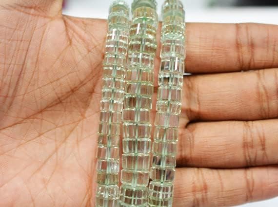 Améthyste verte naturelle en perles pour façonner un cadeau d'anniversaire unique
