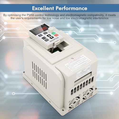 Motor Speed Controllers, AC 220V 4KW Motor Speed Controller Single Phase VFD Speed Controller for 3 phase 4kW AC Motor - Image 5