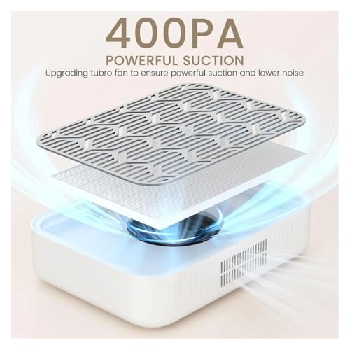 Colector de polvo de uñas inalámbrico y extractor profesional 5