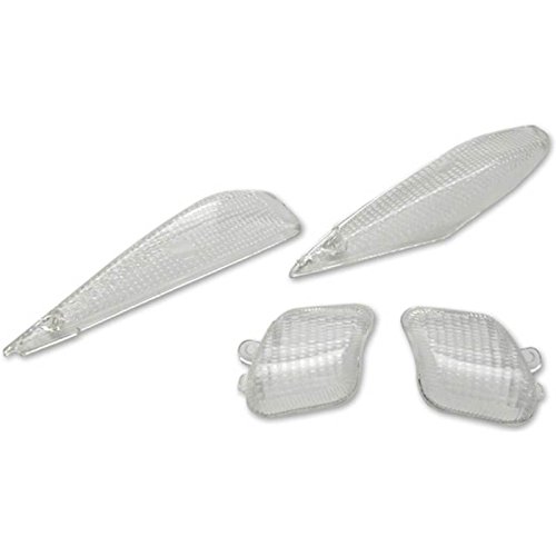  One by Camamoto Kit Gemme vetri frecce Trasparenti (cod 77206335 Anteriori e Posteriori Compatibile con MBK Booster Next genaration/Rocket Anno dal 1999)