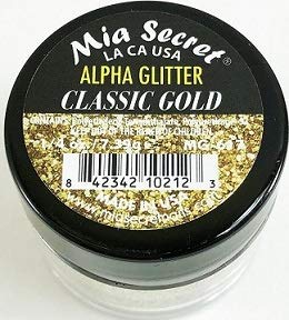 Mia Secret Alpha Glitter Collection - .25 oz (Classic Gold)
