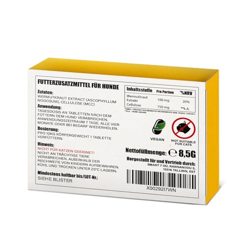 Hello Animal® Relax - Beruhigungsmittel Alternative für Hunde - 10 Tabletten mit natürlichen Inhaltsstoffen - zur Unterstützung der Entspannung und Stressbewältigung - Ideal für nervöse Hunde
