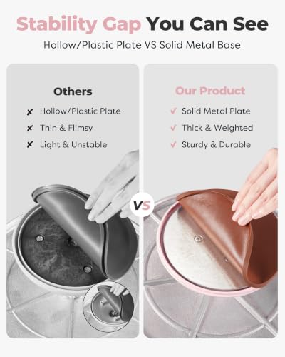 Image of Kootek Aluminium Alloy Revolving Cake Stand 12 Inch Rotating Cake Turntable for Cake, Cupcake Decorating Supplies for Mother's Day