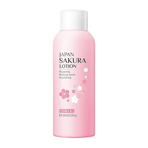 Sakura Loción facial Esencia hidratante para poros retráctiles cuidado diario, loción de tóner hidratante reparadora crema facial suero de vitamina