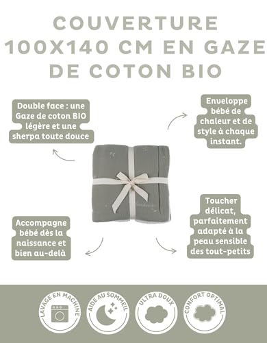 Couverture bébé Noukie's chaude, le cadeau de naissance idéal