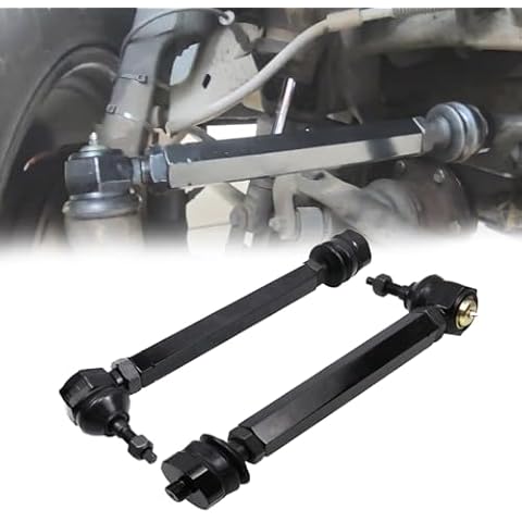 RULLINE Heavy Duty Tie Rods Compatible with 6.6 Duramax Diesel Chevy Silverado 2001-2010 GMC Sierra 2500HD 3500HD KRTR10 Cover
