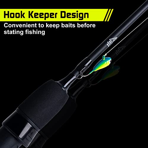 Goture Twin Tip Ice Fishing Rod, 27"/32" Ice Fishing Rod And Reel Combo, Medium/Medium Light Ice Spinning Fishing Pole With Eva Handle For Crappie, Perch, Panfish, Walleye, Bluegill #TOP7