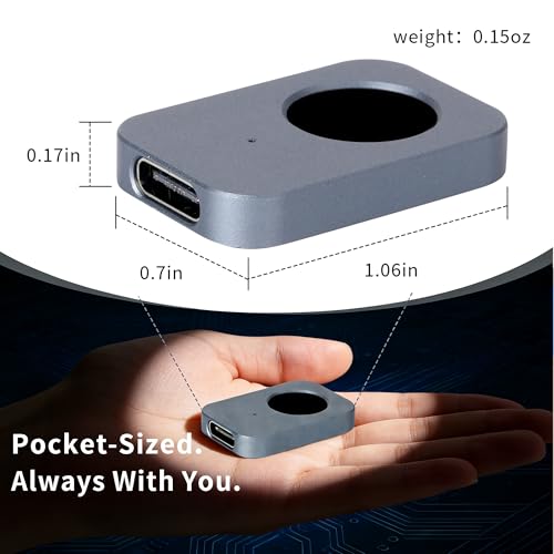 Windows Hello Fingerprint Reader for Windows 11 10, Offline Physical Security Vault for PC, USB Biometric Fingerprint Scanner, 360° Touch Secure Login & Data Encryption Device for Laptop Sliver by XBUNNY - Image 6