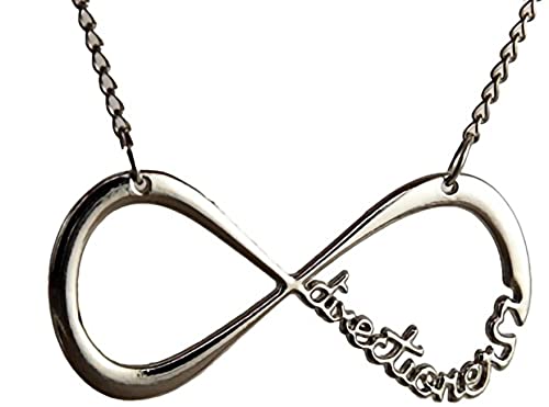 RVM Jewels One Direction Band Silver Infinity And Small Plane Symbol Pendant Necklace For Women and Girls