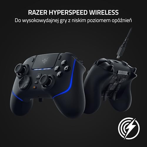 Razer Wolverine V2 Pro – bezprzewodowy kontroler do gier na PS5 i PC (HyperSpeed Wireless, przyciski Mecha-Tactile Action, 8-drożny mikroprzełącznik, HyperTrigger) Czarny