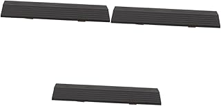 YARNOW Tapete De Escalada De Robô 3 Peças Tapete De Rampa Tapete De Mobilidade Scooter Robô Doméstico Cadeira De Rodas Portátil Pedras Pretas Almofada De Rampa De Robô Arrebatadora Rampa