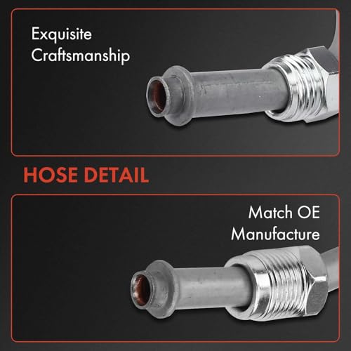 A-Premium Power Steering Pressure Hose Line Assembly Compatible with Saturn SC1 SC2 1995-2002, SL 1995-2002, SL1 1995-2002, SL2 1995-2002, SW1 1995-1999, SW2 1995-2001, L4 1.9L, Pump to Rack/Gear by A-Premium - Image 5