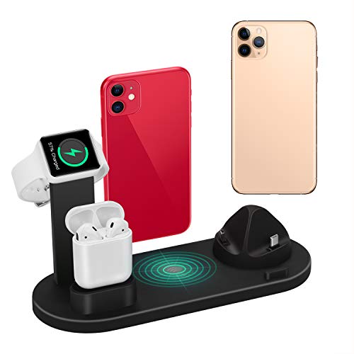Wireless Charger 4 in 1 Charging Dock for iWatch 5 and Airpods Charging