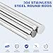 uxcell 10pcs 304 Stainless Steel Round Rods, 1/8