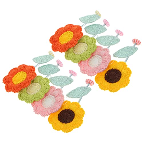 Vaguelly 8stücke Teiliges Wackelblumen Auto Dekoration Bunte Frühlingsblumen Für Armaturenbrett Langlebige Filzblumen Mit Lebendiger Wirkung Für Auto Innenraum Deko Und Bürogestaltung