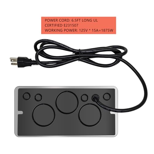 Pop up Outlet; Power Strip; Embedded countertop Outlet; 4 Power Outlets with USB-C PD 20W Fast Charging 16AWG Power Cord; Suitable for Office, Conference, Home, Book Rooms -Silver by TIANDIGP - Image 2