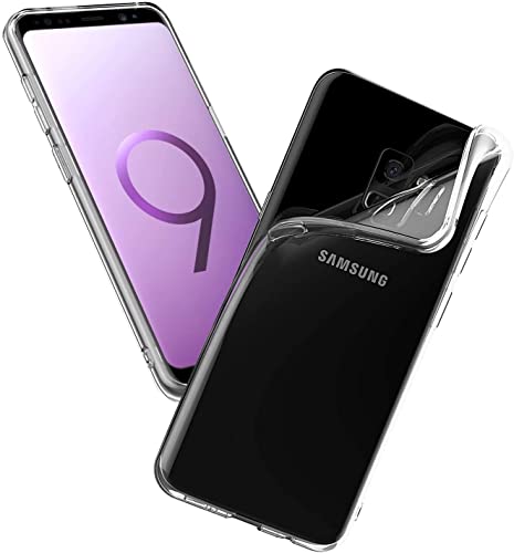 Image of COVERBLACK Rubber Silicone Back Cover for Samsung Galaxy S9 Plus - Transparent
