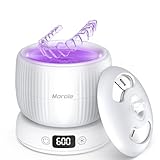 2025 Upgraded Ultrasonic Retainer Cleaner Machine,Separate Retainer Cleaner for Night Guards, Braces, Aligner, Toothbrush, Jewelry, 4 Modes Denture Cleaner & Removable Base and Top Cover(White)