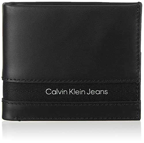 Calvin Klein Jeans Urban Explorer Bifold, Accessoire de Voyage -Portefeuille à Double pli Homme, Noir, Taille Unique
