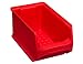 Produktbild 24Stück Gr.3 Allit ProfiPlus Gripbox Stapelbox Sichtbox Aussenm.: 145 x 235 x 125mm (rot)