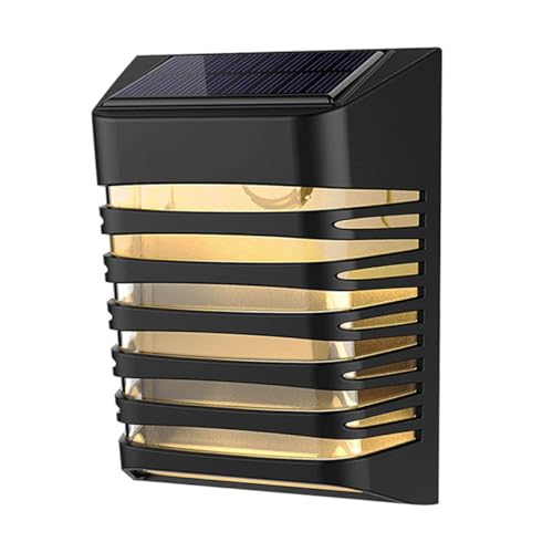 Lámpara solar de pared para jardín UPKOCH foco exterior impermeable para vallas y muros