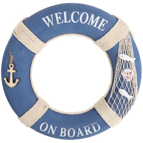 GANAZONO 50cm Nautische Rettungsring Dekoration Rettungsring im...