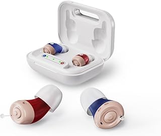 JINGHAO Amplificateur De Son Réchargeables Paires Complètes avec Boîtier de Chargement Portable(Droit & Gauche)