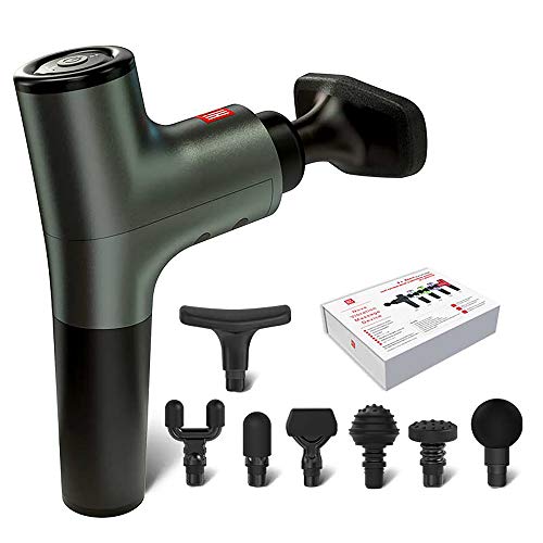 Master Massage Hi5 Nova Massage Gun With 7 Head Attachment Gift Box With Black Device, 1count