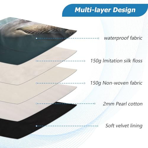 Funda para portátil de 13-14 pulgadas impermeable con diseño de sellos miniatura 4