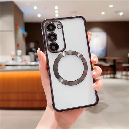 Coque Samsung S21 Ultra antichoc et magnétique avec dos transparent souple