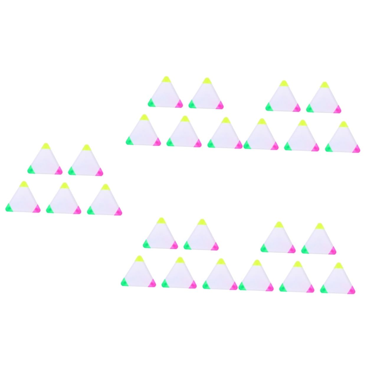 OSALADI 5 Set Evidenziatore Penna A Fluorescenti Evidenziando Le Penne Da Scrittura Evidenziatori Triangolari Marcatori Triangolari Plastica Colorful 5 Pezzi*5