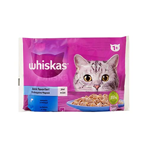 Whiskas Pouch Balık Favorileri Yetişkin Kedi Konservesi 85gr 4'lü ürün görseli