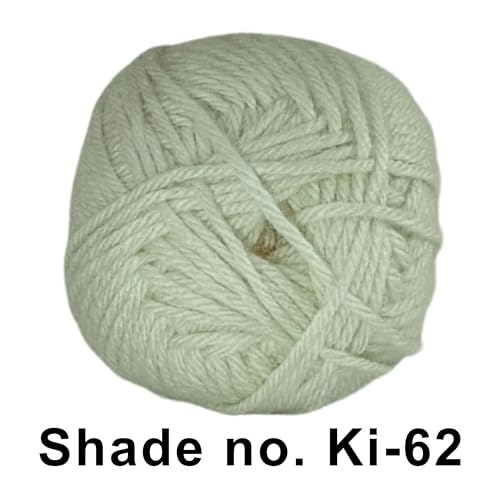 Image of VCR Pastel Pista Green Yarn, 100 Grams Hank, 190 Meters Length, Acrylic Ball for Crochet and Knitting, Soft Crosia Threads, Pack of 1 Yarn, Suitable for DIY Crafts