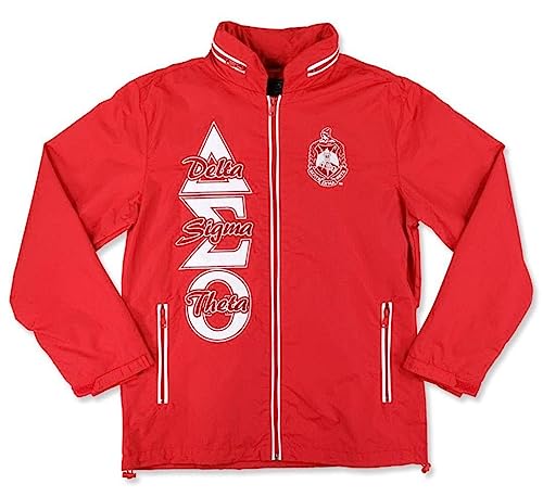 Delta Sigma Theta M8 Windbreaker Jacket Red