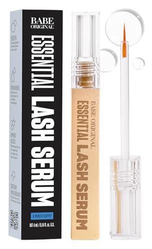 Babe Original Eyelash Serum for Natural, Fuller & Longer Looking Eyelashes - Lash Serum Hydrates...