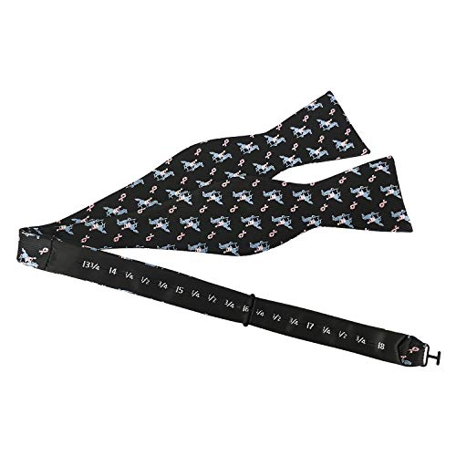 Kooelle Mens Horses Bow Ties Self Tie Equestrian Riding Jacquard Bowtie & Pocket Square Set #TOP1