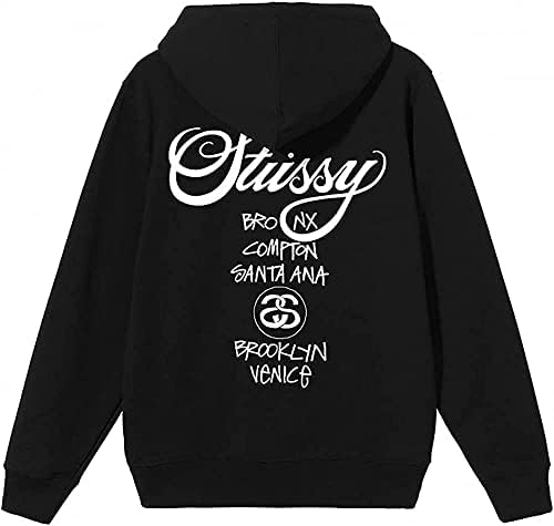 Amazon.co.jp: [ステューシー] WORLD TOUR ZIP HOODIE ジップアップ